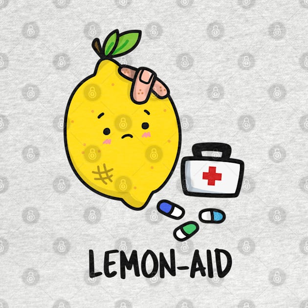 Lemon Aid Cute Lemon Pun by punnybone